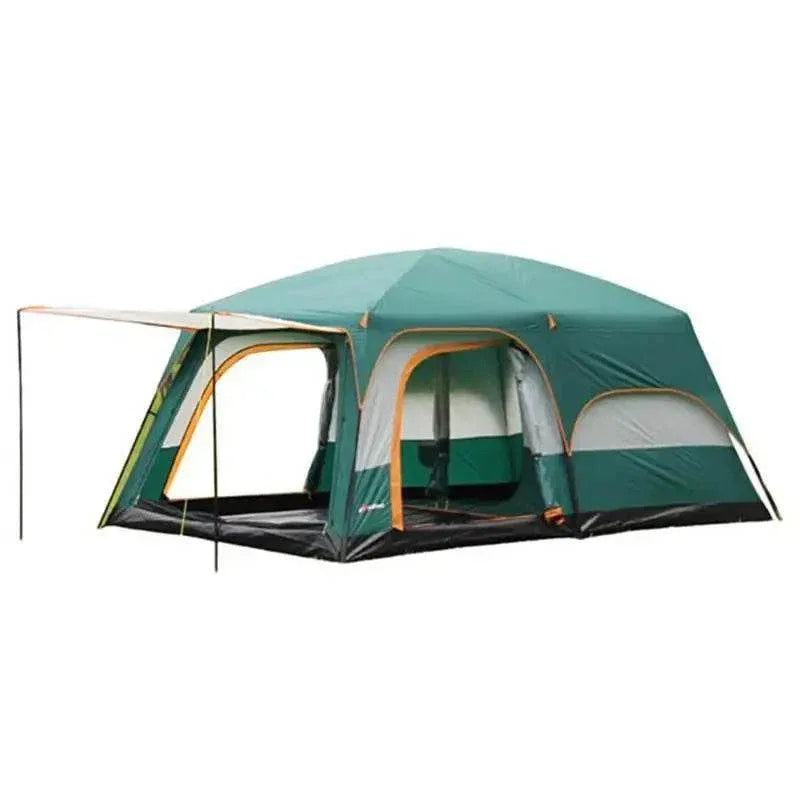 Military-Outdoors Family Camping Tent in Green with Spacious Design for Outdoor Adventures