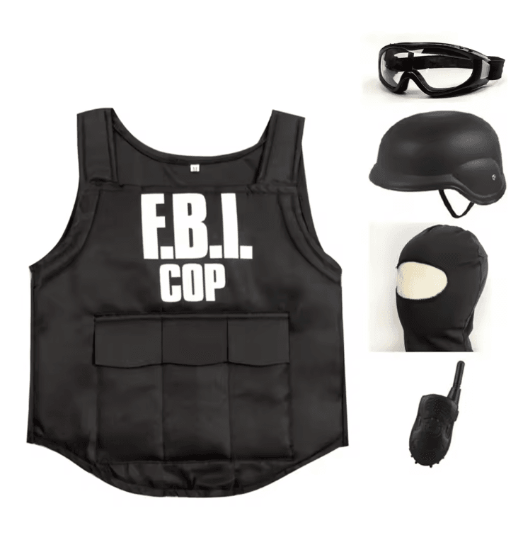 FBI Agent Costume Uniform For Kids 3-9 Years - Military-Outdoors.com