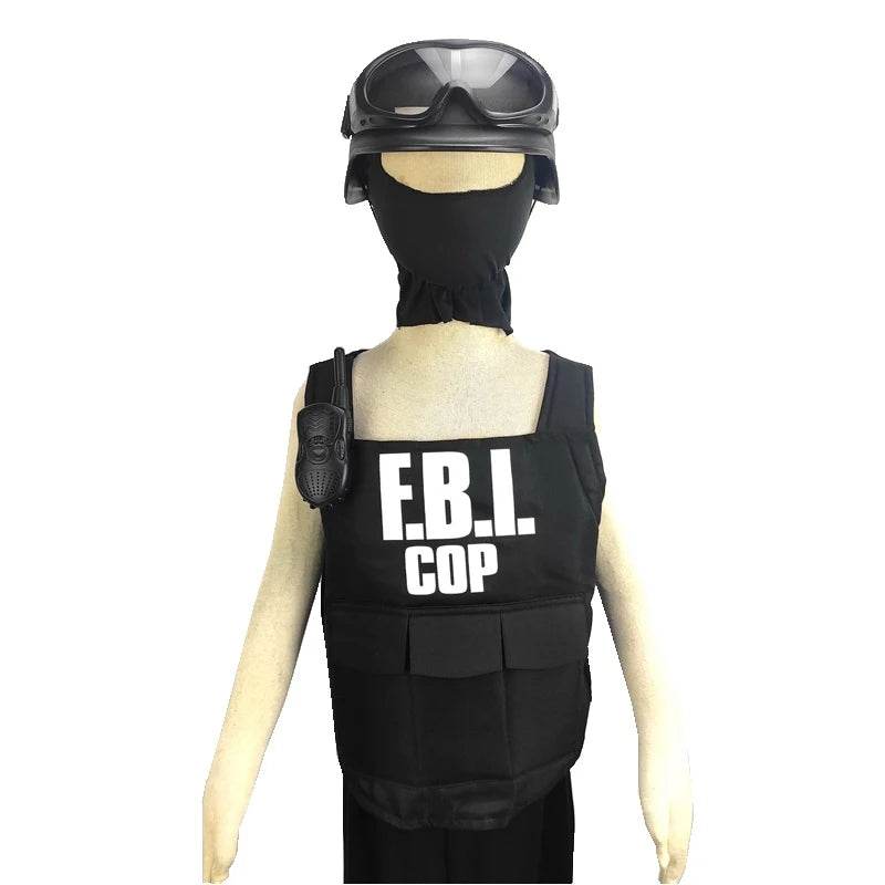 FBI Agent Costume Uniform For Kids 3-9 Years - Military-Outdoors.com