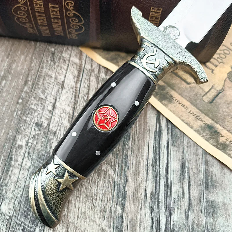 Finka NKVD knife with ornate handle and decorative design for collectors