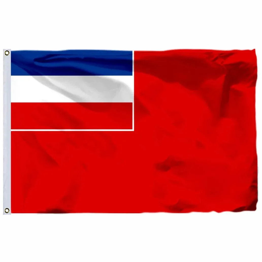 Montenegro and Serbia flags on a vibrant red background, featuring distinct national colors and designs