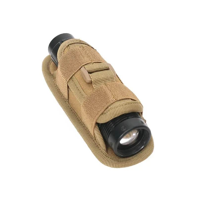 Tactical Flashlight Bundle with Tan Holster for Outdoor Adventures