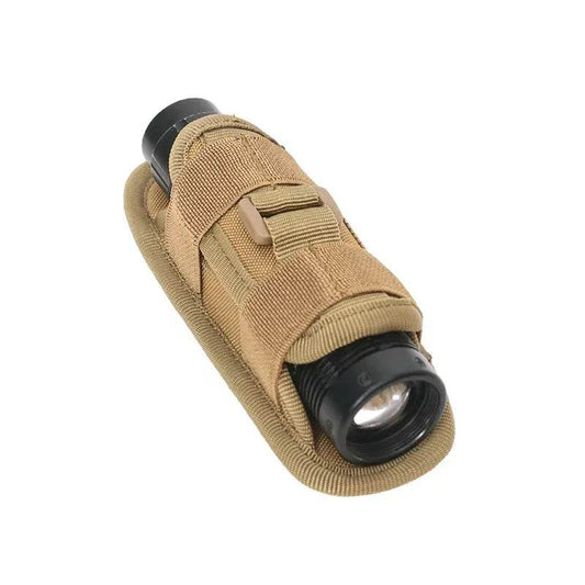 Tactical Flashlight Bundle with Tan Holster for Outdoor Adventures