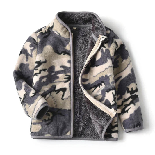 Military Camo Fleece Jacket for Kids - Outdoor Gear - Military-Outdoors.com