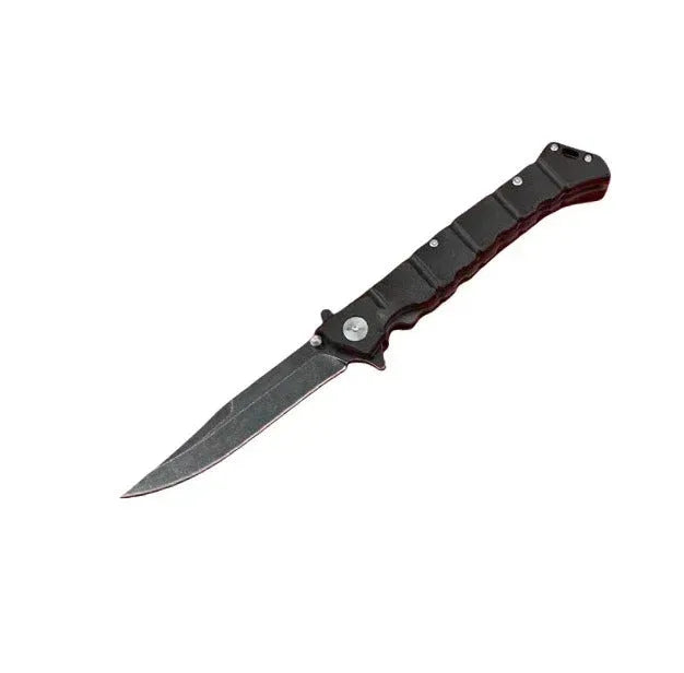 Black Folding Utility Knife with Ergonomic Grip for Versatile Cutting Tasks