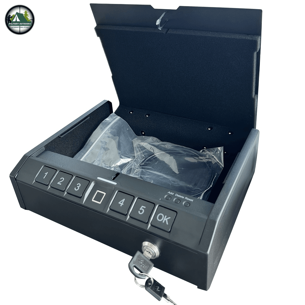 Biometric Fingerprint Gun Safe for Pistols - Military-Outdoors.com