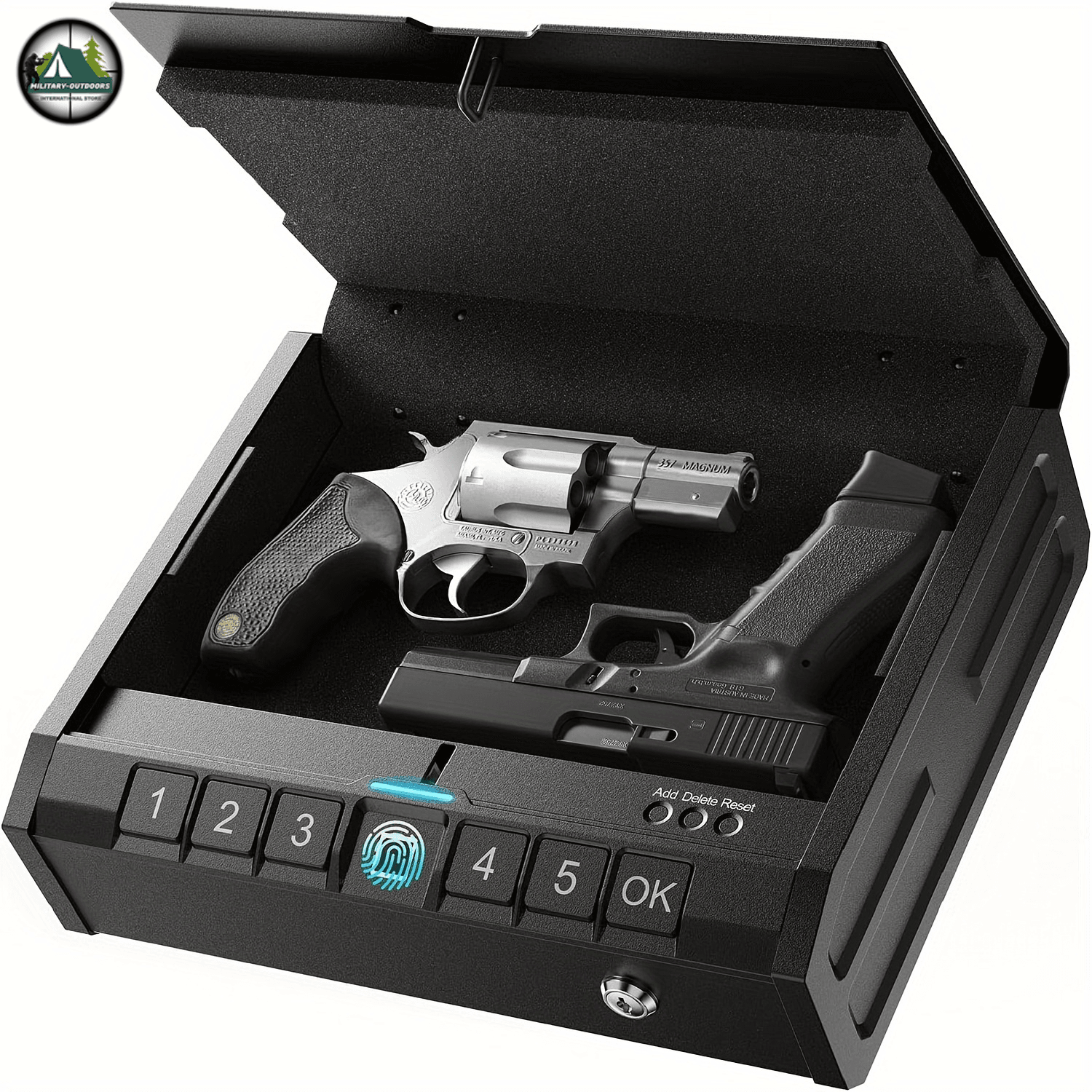 Biometric Fingerprint Gun Safe for Pistols - Military-Outdoors.com
