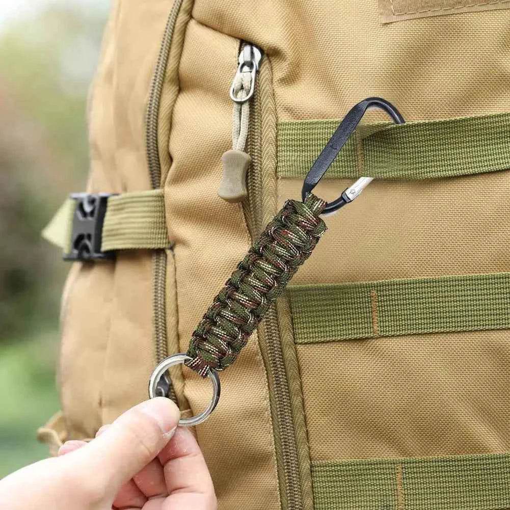 4Pcs Outdoor Survival Kit Parachute Cord Keychain - Military-Outdoors.com