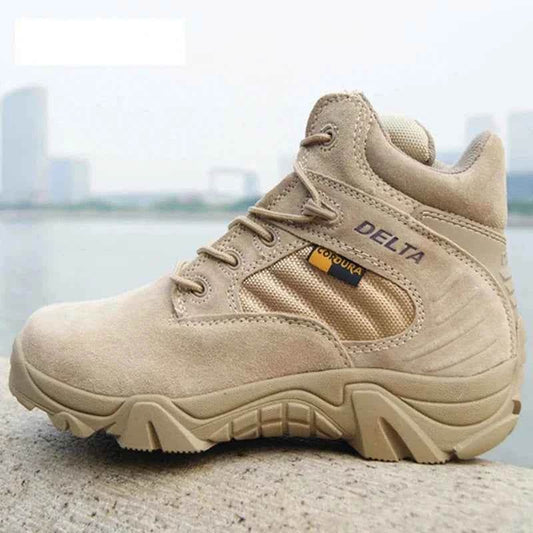 Men Military Boots Genuine Cow Leather - Military-Outdoors.com