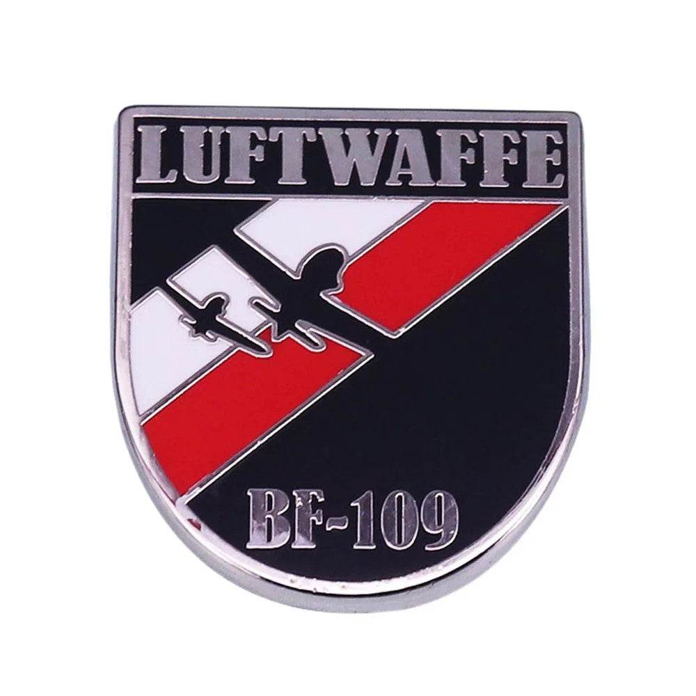 German badge replicas Luftwaffe BF-109 Enamel Pin for Collectors