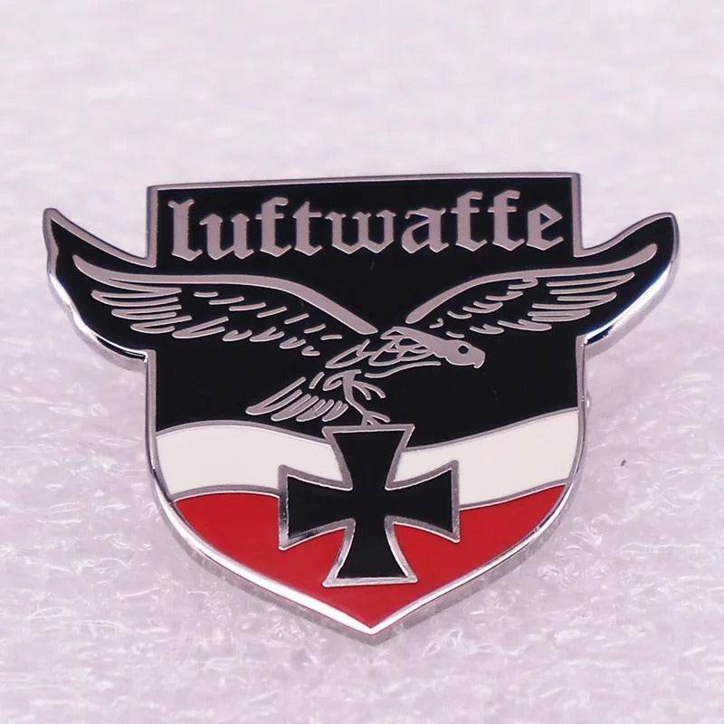 German badge replicas Luftwaffe badge pin featuring eagle and shield design