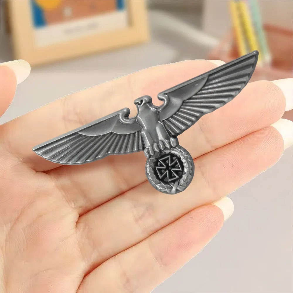 German Eagle Badge in silver with detailed design for collectors