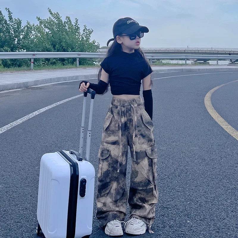 Girls Camouflage Cargo Pants for Outdoor Adventures - Military-Outdoors.com