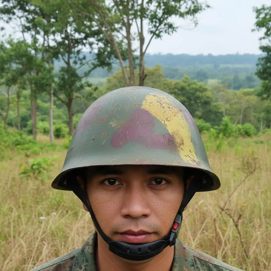 GK80 Helmet in camo design for military outdoor use