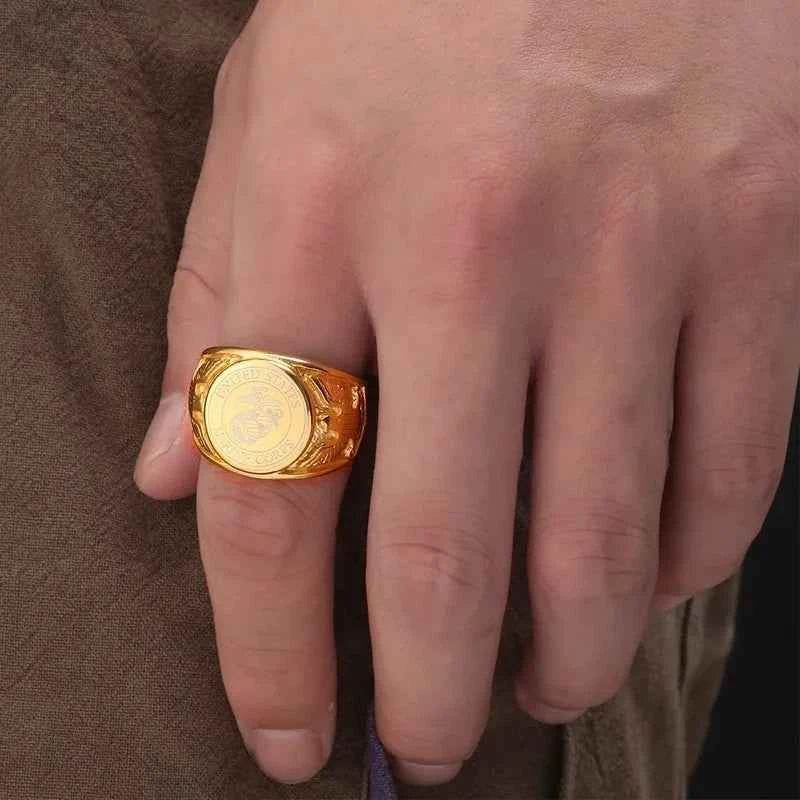 Gold US Army Ring - Durable Military Heritage Jewelry - Military-Outdoors.com