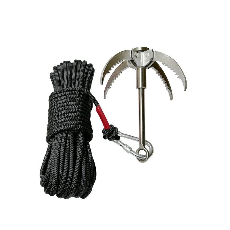 Grappling Hook with 20m Auxiliary Rope - Military-Outdoors.com