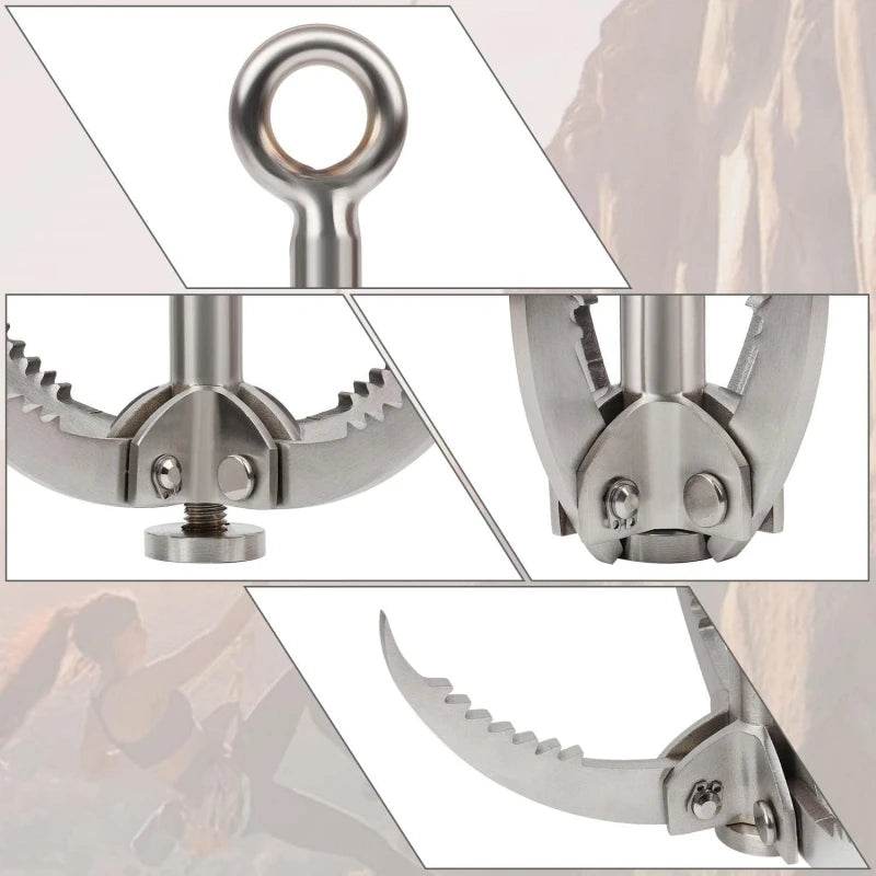 Grappling Hook with 20m Auxiliary Rope - Military-Outdoors.com