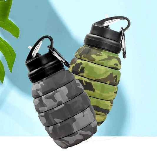 Grenade Shaped Foldable Water Bottle 580ml - Military-Outdoors.com