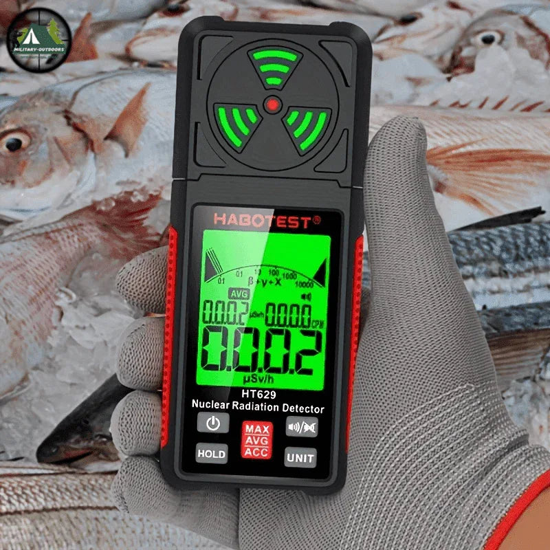 HT629 radiation detector with large display for monitoring nuclear radiation levels