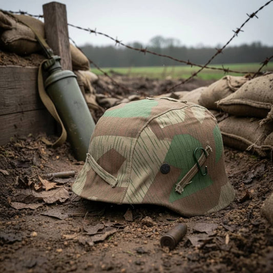 Camouflage helmet cover for military-style outdoor gear