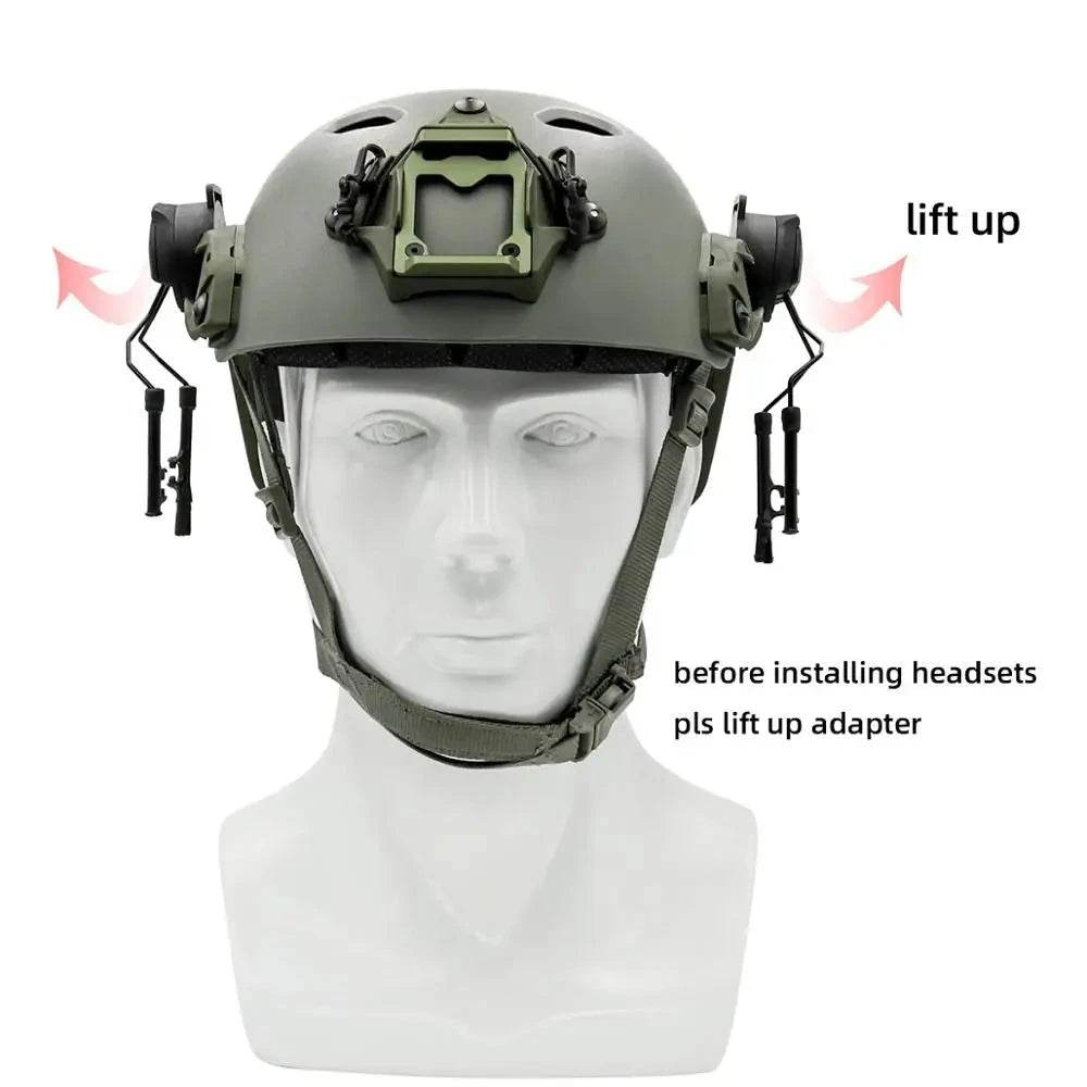 Headphone Bracket And Core Helmet Rail Adapter - BK - Military-Outdoors.com