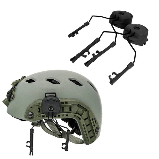 Headphone Bracket And Core Helmet Rail Adapter - BK - Military-Outdoors.com