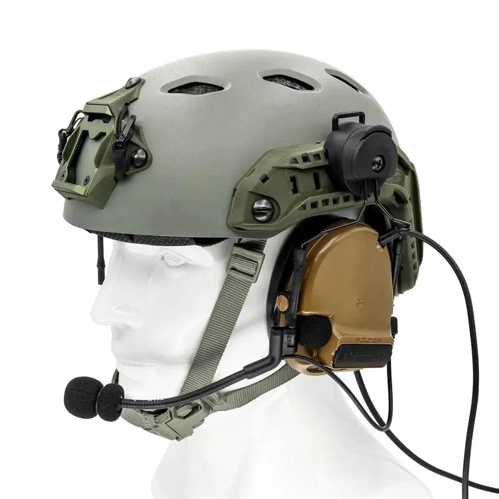 Headphone Bracket And Core Helmet Rail Adapter - BK - Military-Outdoors.com