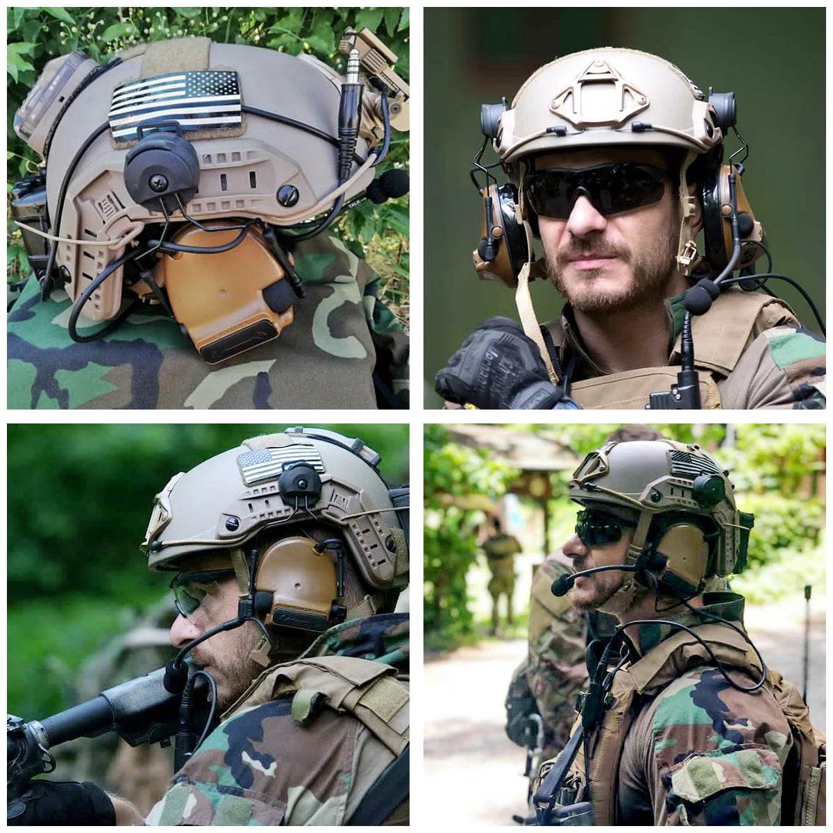 Headphone Bracket And Core Helmet Rail Adapter - BK - Military-Outdoors.com