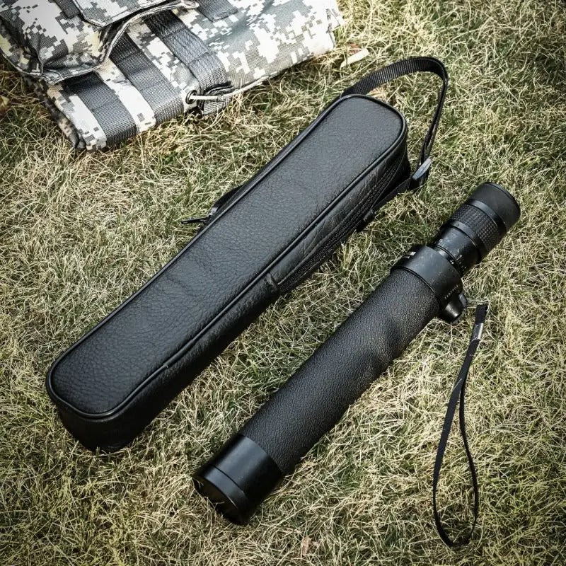 High-powered monocular telescope with a durable case for outdoor and military use