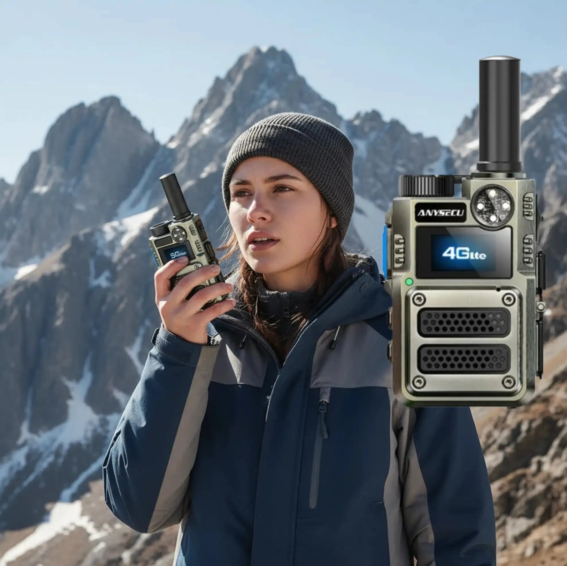 C500 Portable Metal Network Radio With GPS Military-Outdoors