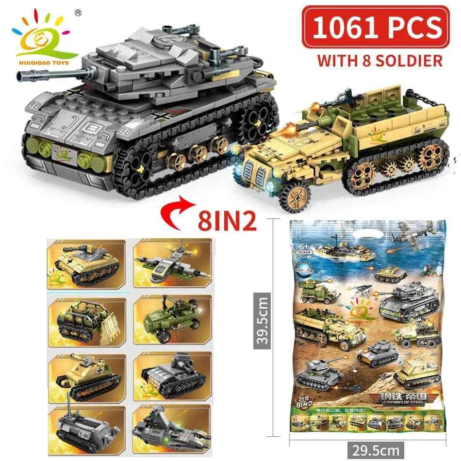 WW2 DIY Toy Tank Set with Soldiers - Military-Outdoors.com - Military-Outdoors.com
