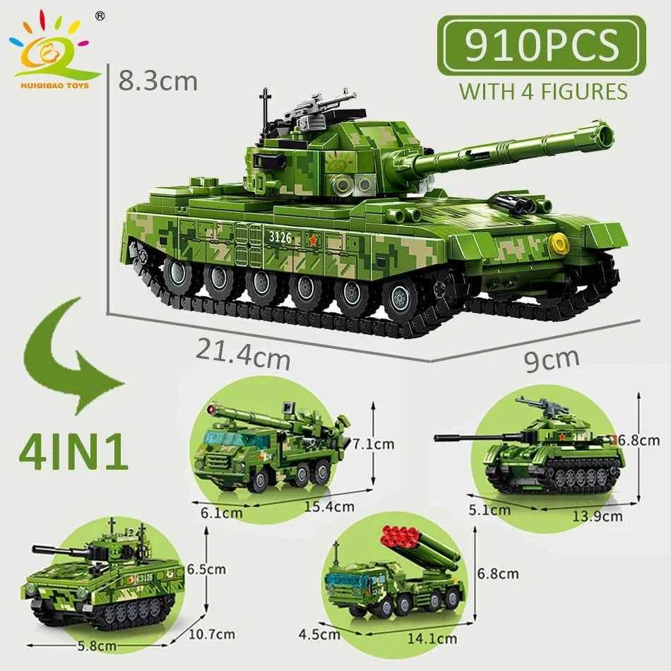 WW2 DIY Toy Tank Set with Soldiers - Military-Outdoors.com - Military-Outdoors.com