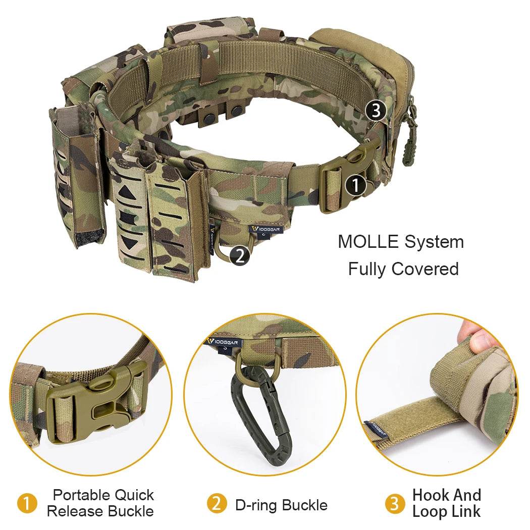 Inner And Outer Adjustable Combat Belt - Military-Outdoors.com