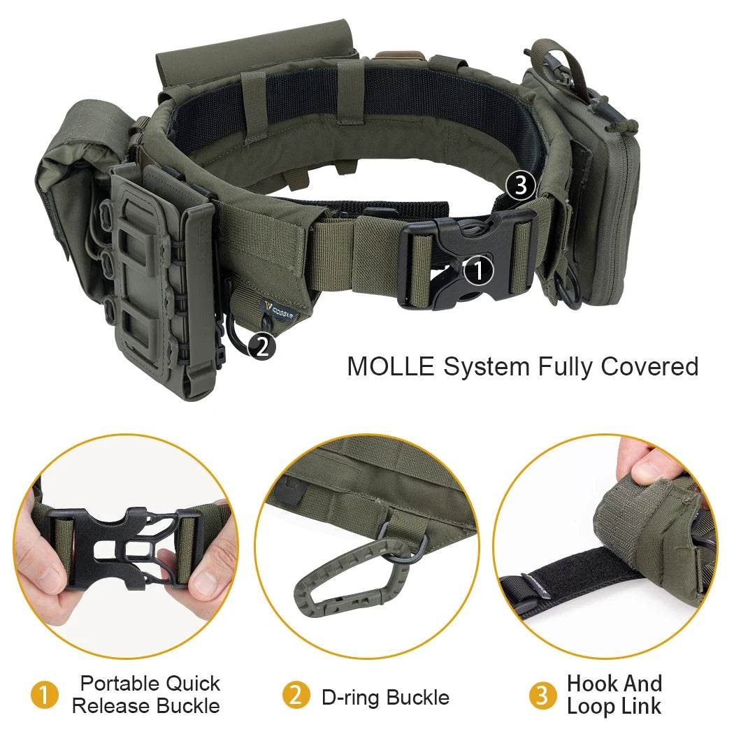 Inner And Outer Adjustable Combat Belt - Military-Outdoors.com