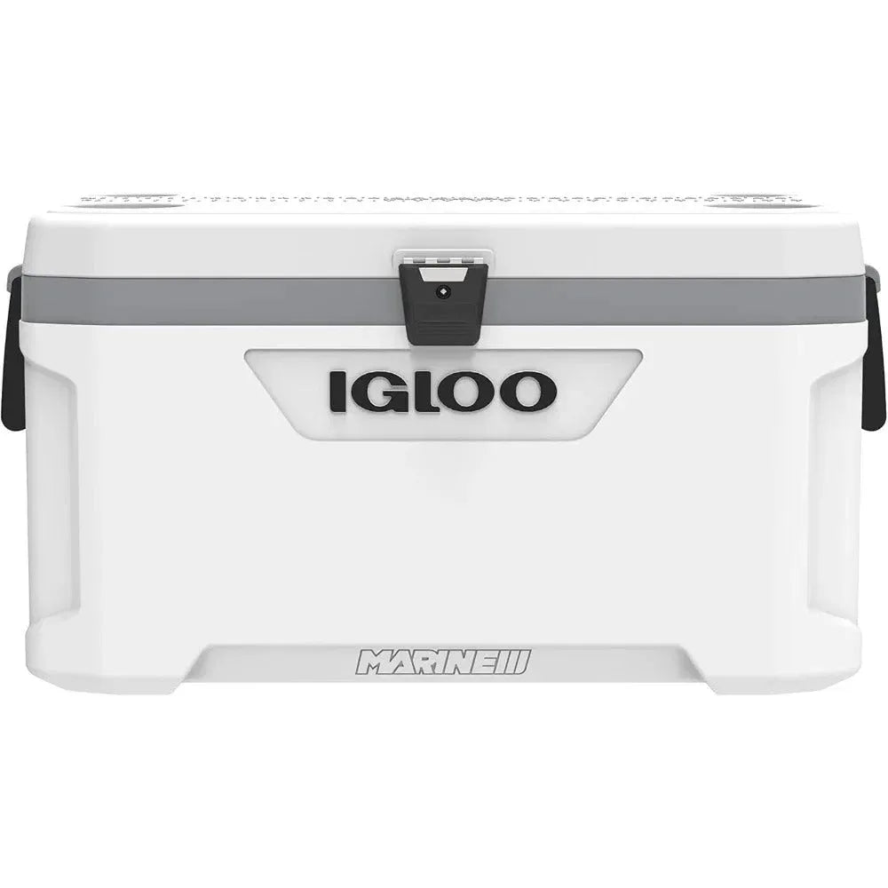 Igloo Marine III hard cooler box in white for outdoor adventures