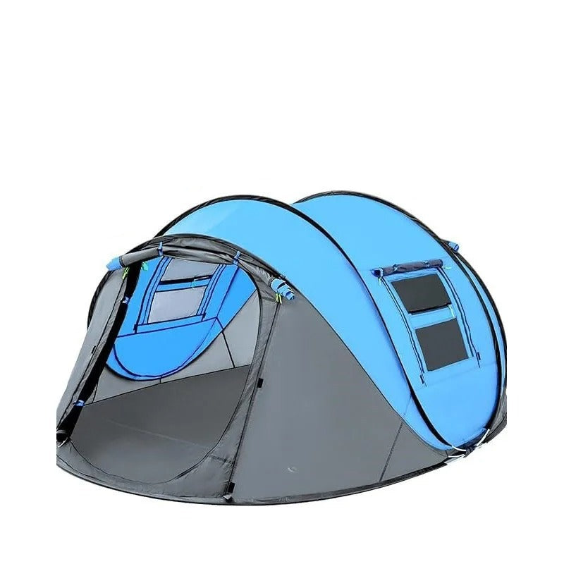 Blue Instant Tent with Quick Setup for Camping and Outdoor Adventures