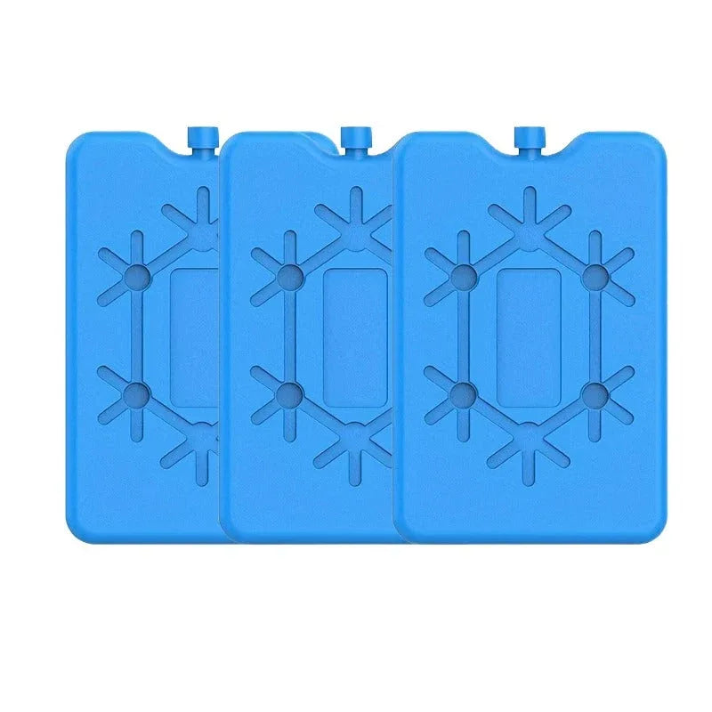 Blue insulated lunch bag Reusable ice pack for effective cooling