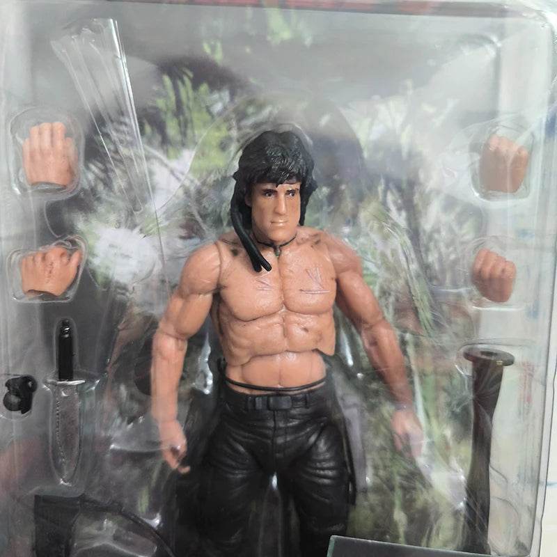 John Rambo action figure with detailed accessories for collectors