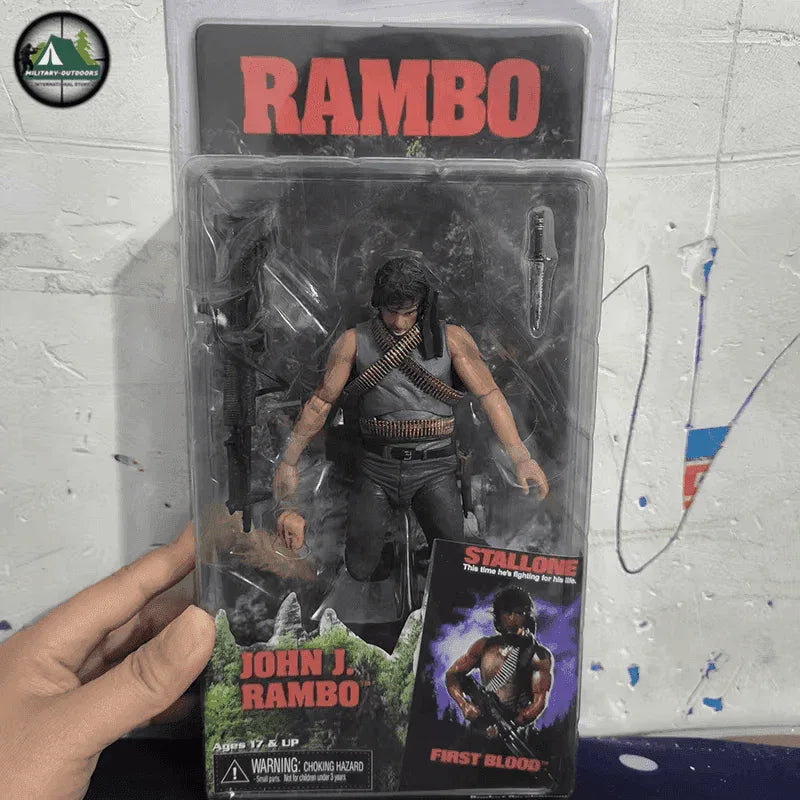 John Rambo action figure with accessories for collectors and fans