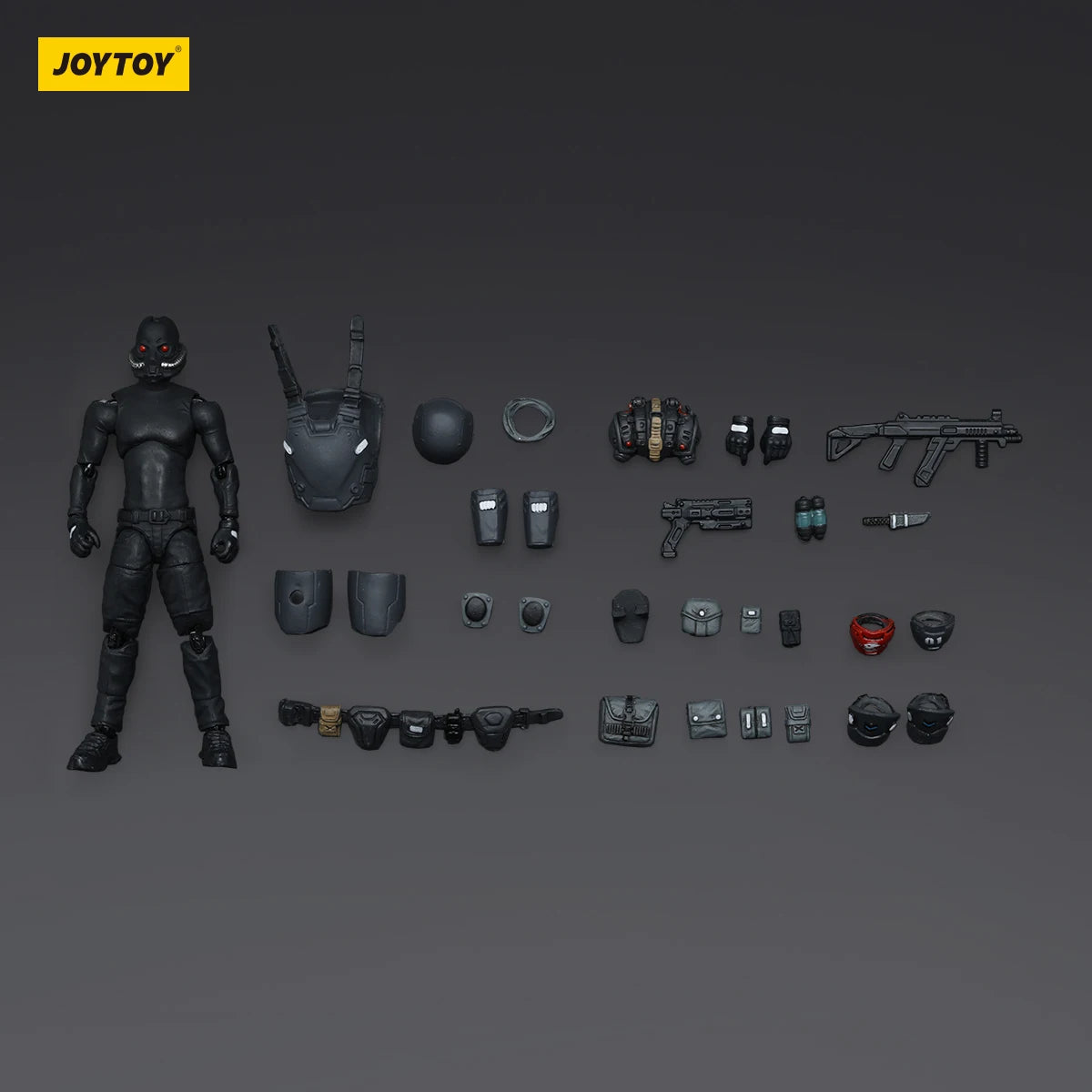 JOYTOY Battle For the Stars action figure with various accessories including weapons and armor pieces