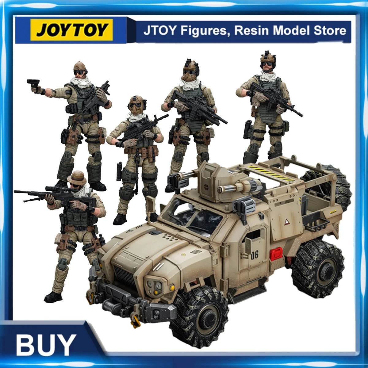 JOYTOY 1/18 Delta Assault Squad Figures - Military Action Set - Military-Outdoors.com