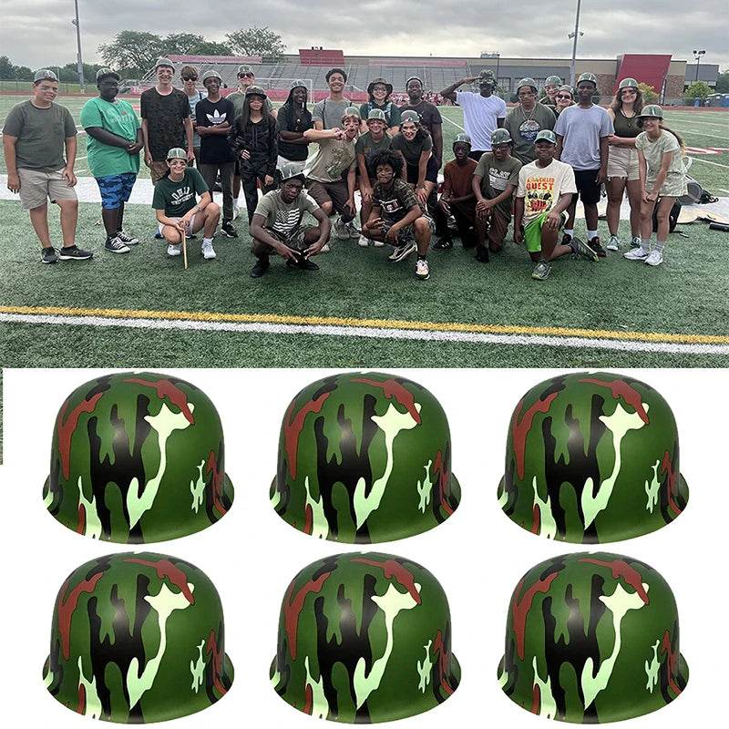 Kids Army Helmets - Camouflage Toy Set For Playtime 10-50 Pack - Military-Outdoors.com
