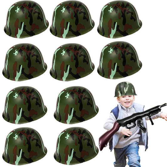 Kids Army Helmets - Camouflage Toy Set For Playtime 10-50 Pack - Military-Outdoors.com