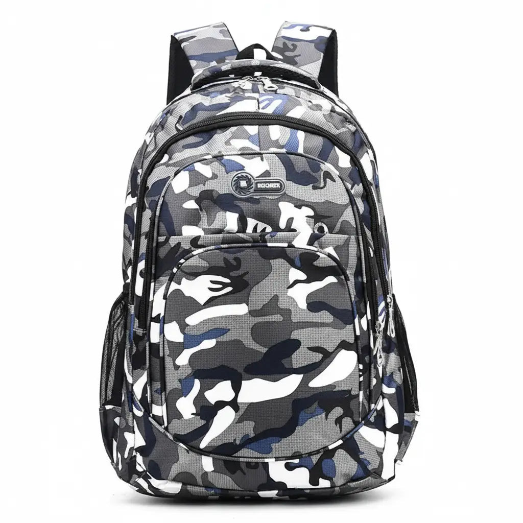 Military-Outdoors Kids Backpack in Camouflage Design for School and Outdoor Use