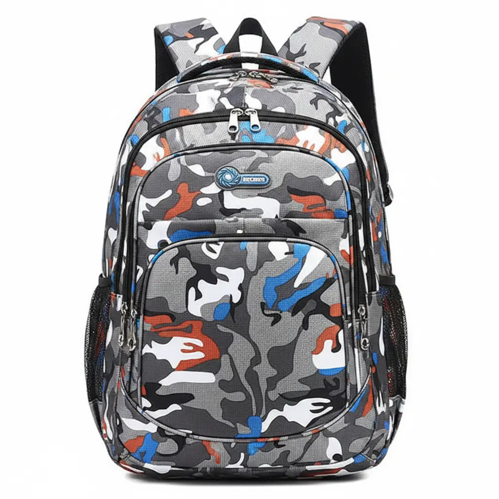 Military-Outdoors Kids Backpack in Camouflage Design for School and Outdoors
