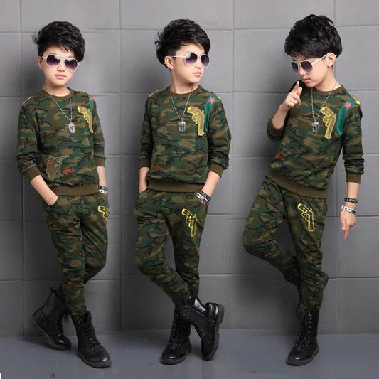 Kids Camouflage Boys Tracksuit Sets - Military-Outdoors.com