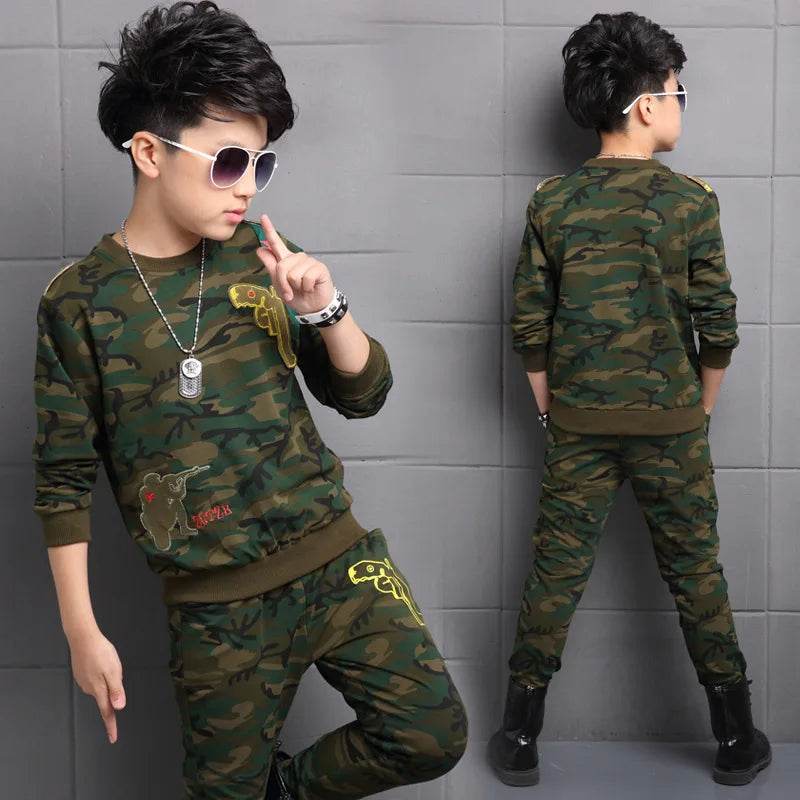 Kids Camouflage Boys Tracksuit Sets - Military-Outdoors.com