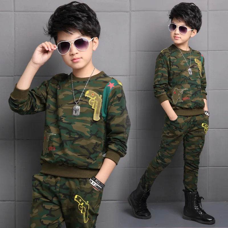 Kids Camouflage Boys Tracksuit Sets - Military-Outdoors.com