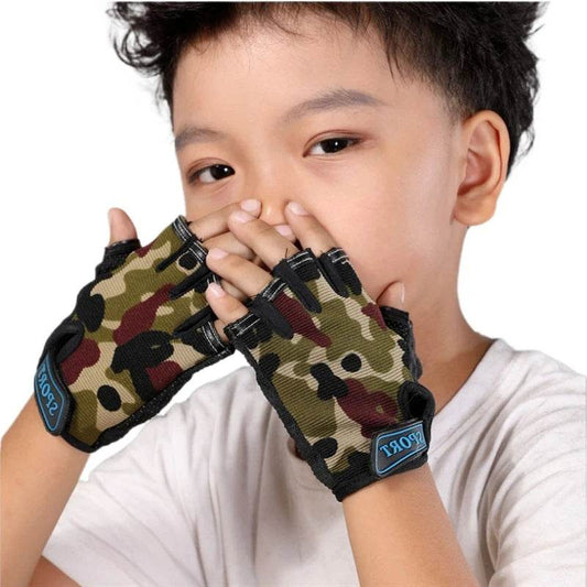 Kids Half Finger Gloves - Camo Tactical Gear - Military-Outdoors.com