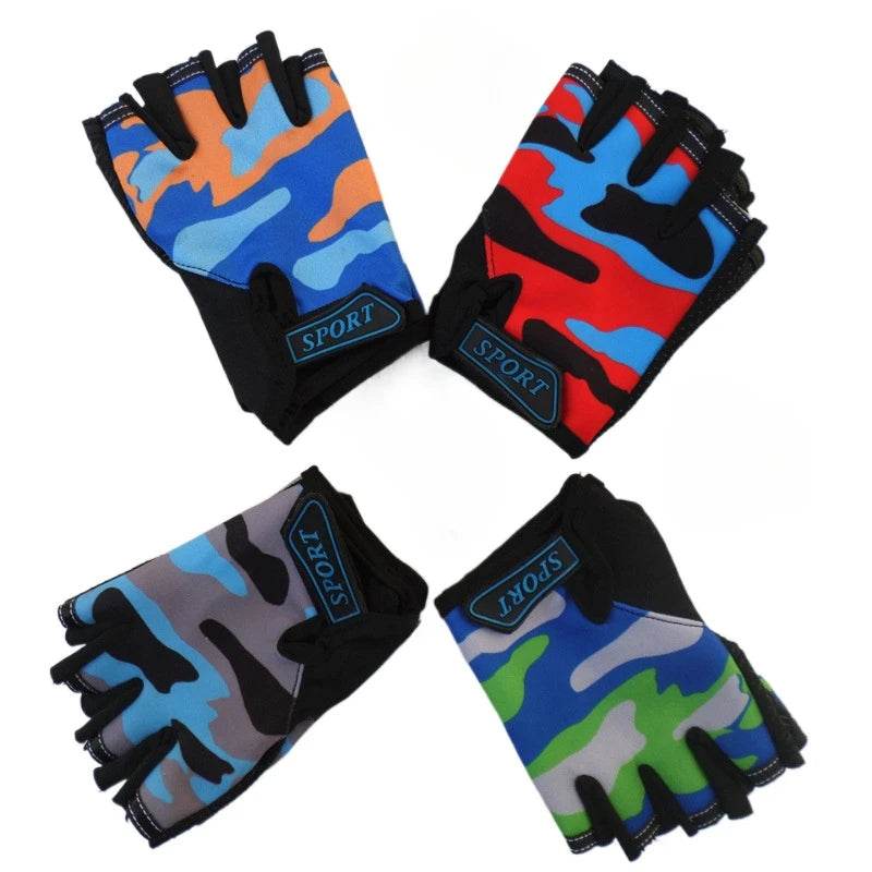 Kids Half Finger Gloves - Camo Tactical Gear - Military-Outdoors.com